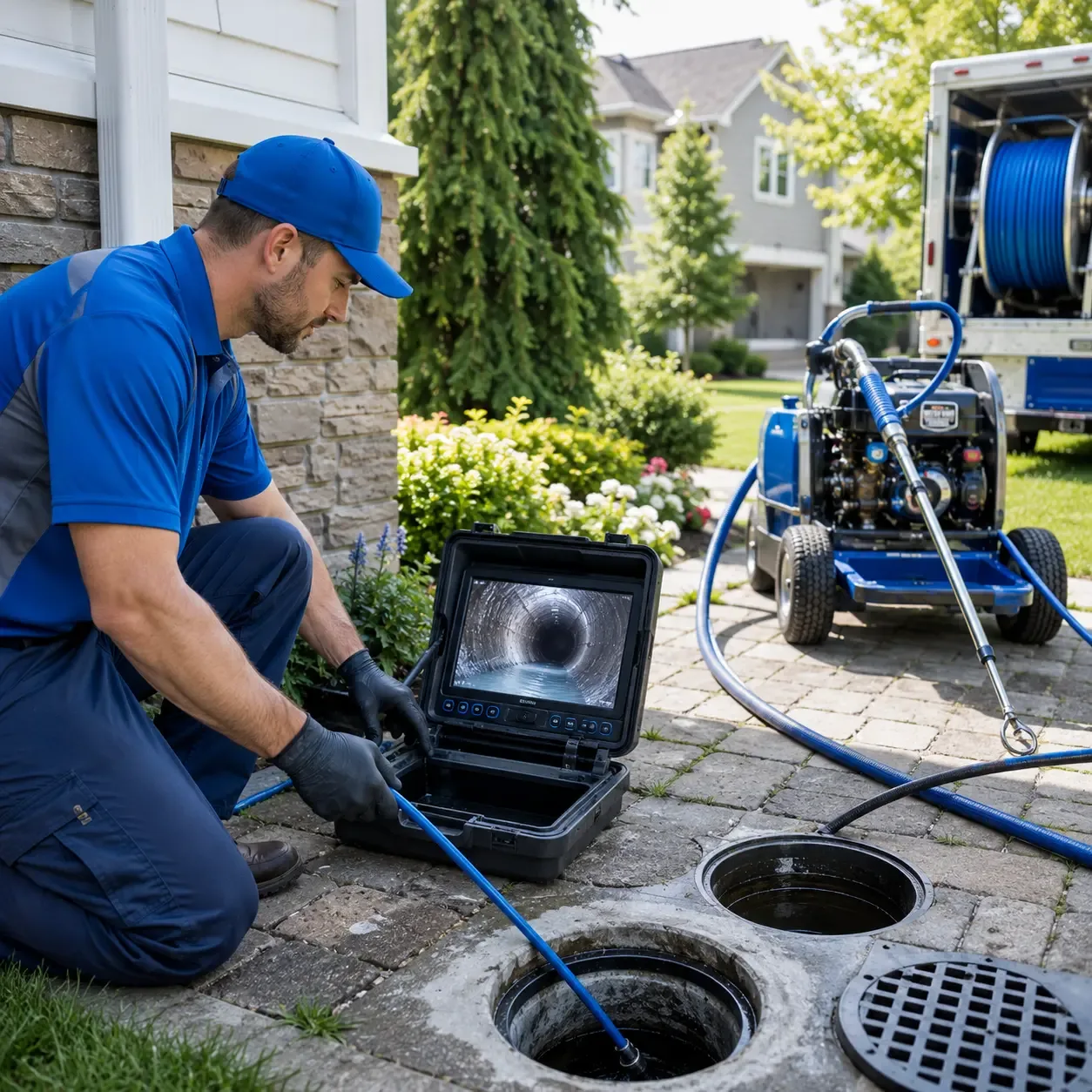 Outdoor drain cleaning professionals serving Bernard, ME