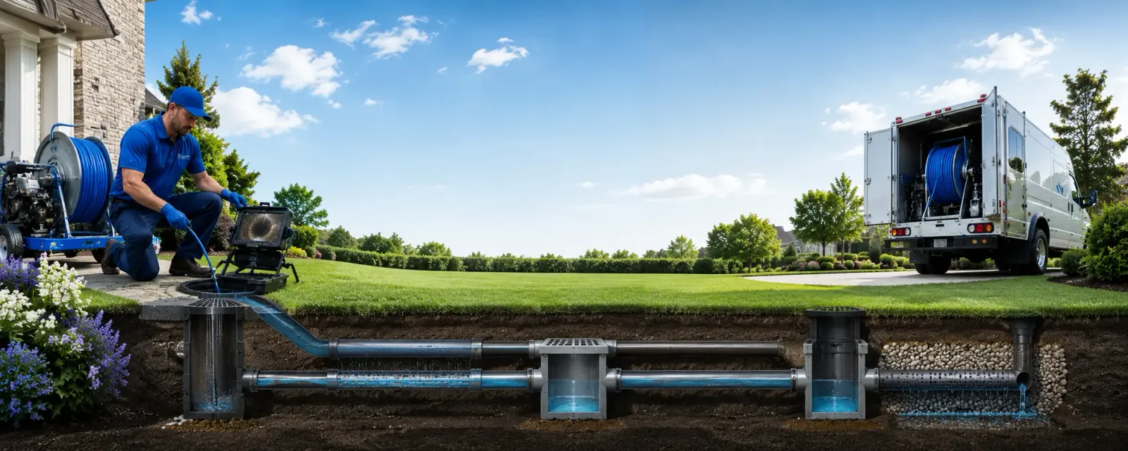Outdoor drain cleaning information for Bernard, ME